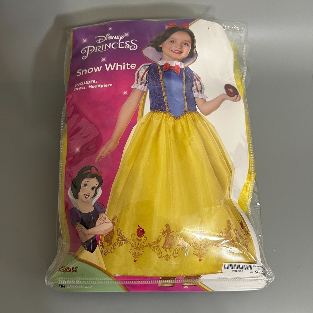 Spirit Halloween Disney Princess Snow White Costume (Child Small 4 - 6) NEW